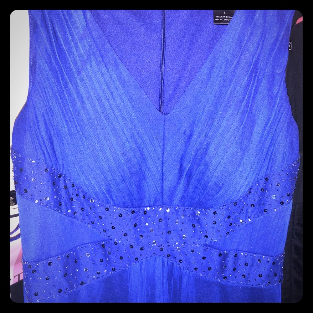 Long True Blue Dress size 6